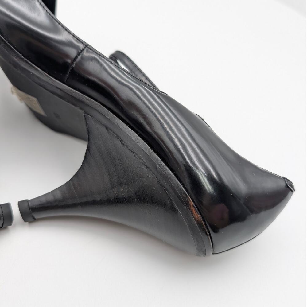 Jeffrey Campbell Pointed Toe Mary Jane Pumps Women's Black Size US10 EU40.5 - Picture 8 of 10